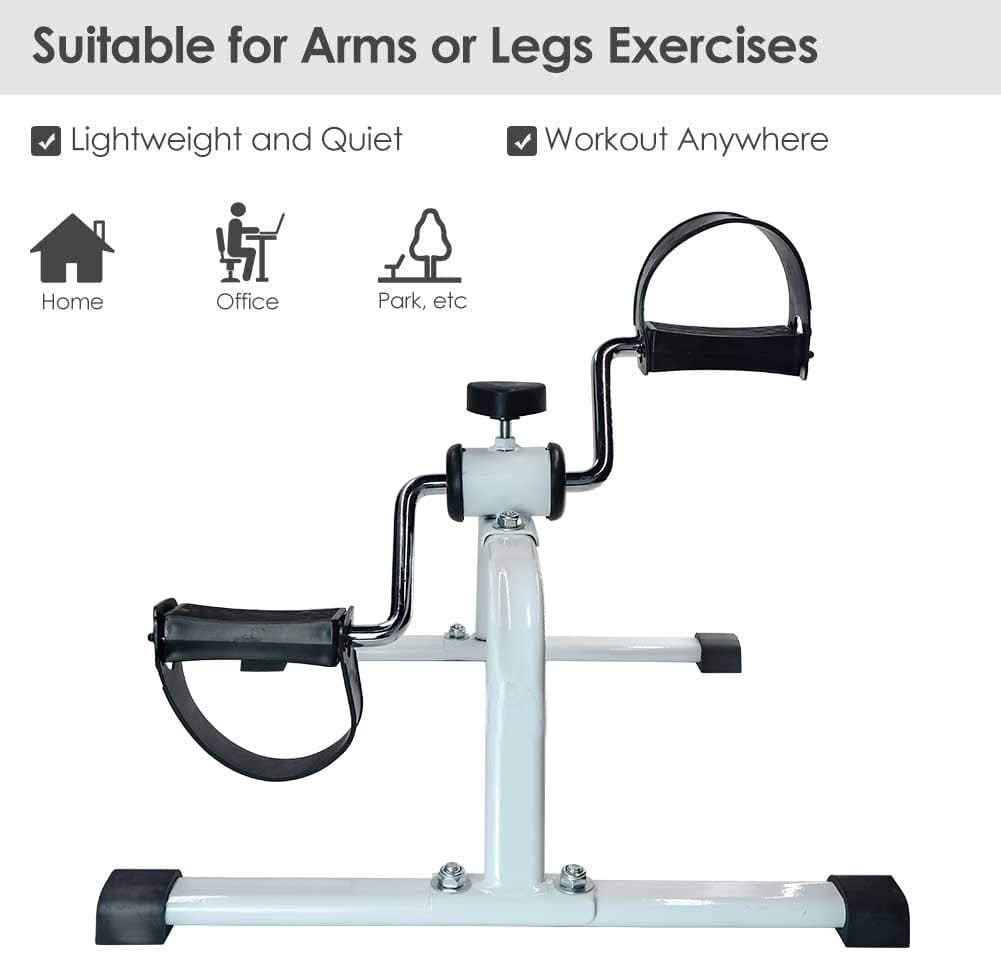 Mini Pedal Exerciser Cycle - White